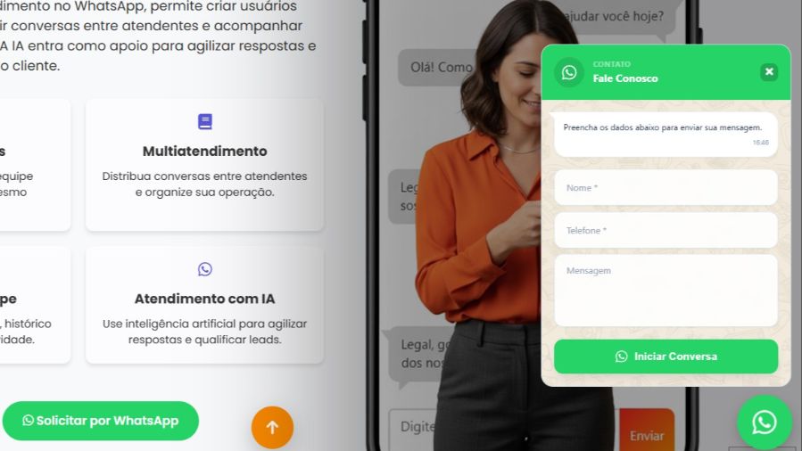 Atendimento Direto no WhatsApp
